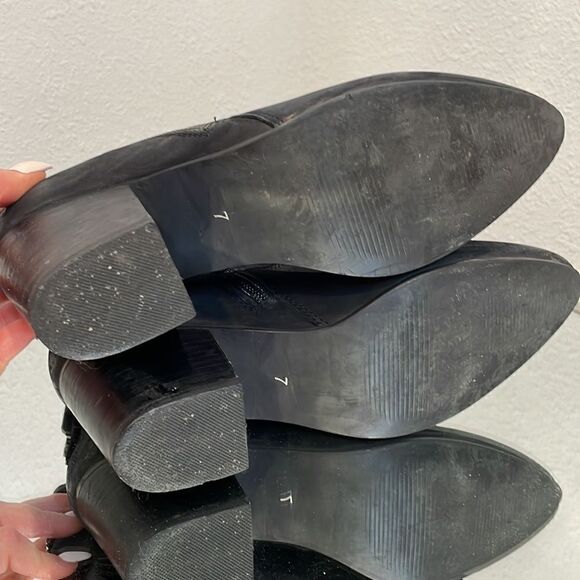 Steve Madden Jaydun Booties Black Nubuck suede Size 7 - Picture 7 of 11